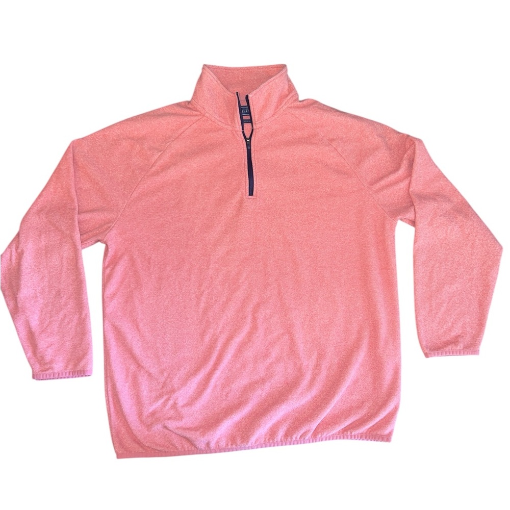 Biltmore Mens Coral Quarter-Zip Pullover